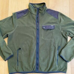 Woolrich Jacket Men’s XL Fleece Full Zip Up Pockets Logo Outdoor Casual Nature